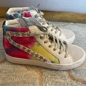 Vintage Havana Limits Tie Dye High-Top Sneakers, Size 6